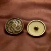 Atacado do Fabricante Botões Metálicos Vintage com Acabamento de Luxo para Casacos de Lã e Jaquetas, Botões Costurados à Mão 18mm-23mm Botões para Terno