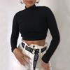 Roupas Femininas Mais Vendidas no Exterior, Camiseta Sexy Estilo Europeu e Americano, Top Curto de Amarrar Slim Fit Sem Costas para Primavera e Verão, Que Emagrece