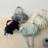 Bolsa de Ombro de Grande Capacidade 2026 Novo Estilo Bolsa de Mão com Orelhas de Coelho Moda Casual Simples Estilo Universitário Bolsa Tote