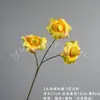 Ramo de rosas artificiales de 3 cabezas, ideal para decoración de bodas, materiales para manualidades, flores artificiales para paisajismo, adornos decorativos, venta al por mayor