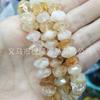 Cristal natural buraco médio ângulo de pedra bruta irregular contas de corte diy jóias acessórios pulseira contas atacado