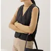 Capa interior de chaqueta de plumas para mujer, chaleco ligero y cálido para usar en capas, chaleco ajustado de cuello en V para usar por dentro