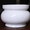 Quemador de Incienso Blanco Puro y Set Budista, Copa de Agua Bendita Blanca Sólida sin Palabras, Florero, Plato de Frutas Blanco Puro, Artículos Decorativos Transfronterizos Blancos, Portavelas