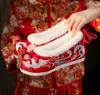 [Zapatos de boda Fengxiang rojos de algodón] Zapatos de boda Xiuhe chinos originales estilo antiguo zapatos rojos Hanfu zapatos de boda para novia zapatos bordados