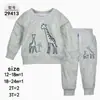 Sudadera de Otoño Nueva de Cuello Redondo Transfronteriza Material Ropa para Bebés y Niños Traje de Dos Piezas Traje Deportivo Casual [Mayoreo]