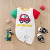 Mameluco de Bebé de Manga Corta de Verano Estilo Delgado Body para Bebé Mameluco para Recién Nacido Clase A Venta al por Mayor en Stock Q