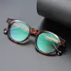 Monturas de Gafas Lisas de Moda con Protección contra Luz Azul, Monturas Redondas Decorativas Retro