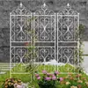Enrejado Trepador para Clematis Planta Trepadora Rosa Verde Soporte para Flores de Jardín Exterior Poste de Soporte Marco de Hierro Simple para Trepar