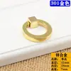 Manija Redonda Simple Moderna para Zapatero en Dorado Brillante y Plateado, Acabado Cepillado Negro Mate, Manija de Anillo para Puertas de Gabinete y Manijas de Cajones Pequeños