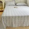 Lençol de Cama Flanelado de Algodão Puro Espesso Desenho Animado Peça Única 2026 Novo Outono e Inverno 100% Algodão Colcha Infantil Lençol de Elástico para Cama de Solteiro Conjunto de Três Peças