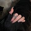 Anillo Abierto de Mariposa de Nicho Líquido de Diseño de Alta Gama para Mujer, Anillo de Dedo Personalizado de Moda de Estilo Frío Trendy Ins