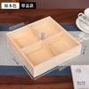 Caja de Frutas Secas Estilo Japonés Sala de Estar con Tapa Caja de Frutos Secos de Madera Maciza Restaurante Caja de Caramelos Bambú Dividido Setty de Melón Caja de Caramelos Estilo Nuevo