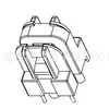 UU10.5 Transformador Fonte de Alimentação de Alta Frequência Esqueleto 2,5mm Esqueleto de Agulha U Vertical Slot Único 2+2-1001C