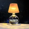 Bola de Cristal Tallada en 3D Transfronteriza Luz Nocturna Luminosa Lámpara de Mesa de Escritorio para Dormitorio Adornos Decorativos de Ambiente Regalo de Cumpleaños