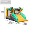 Tobogán inflable con forma de cocotero AirMyFun, trampolín inflable para niños, equipo de entretenimiento para interiores y exteriores, casa traviesa para niños, castillo