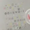 Adesivo de Unha Monstro Boca Grande Graffiti 5D Embossado Tridimensional Fofo Engraçado Expressão Infantil Adesivo de Unha Ornamento Ca Modelo