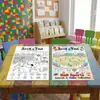 Compra directa transfronteriza de 10 hojas/paquete de pósters para colorear con temática deportiva, pósters para colorear de exploración, pósters divertidos para colorear para niños