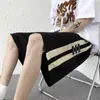 Shorts waffle masculino verão marca de moda japonesa costura cor contrastante solto cropped calça estilo Hong Kong ins moderno calça casual