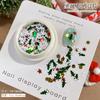 Nueva serie navideña lentejuelas joyería para arte de uñas estrella de cinco puntas copo de nieve árbol color mágico exquisita decoración de uñas flash al por mayor