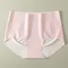 Pantaloncillos Florales de Seda Helada Estilo Pastoral de Verano, Sin Costuras Ultra Delgados, de Cintura Media No Ajustados para Niñas