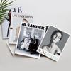 Accesorios de fotos de revista a todo color en inglés estilo ins álbum de fotos de moda decoración de sala de modelos con foto callejera en mano