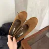 Primer Encuentro Temporada Zapatos Esponjosos Forrados de Lana con Lazo Suave Estilo Francés para Mujer 2026 Otoño/Invierno Nuevos Bailarinas Planas Estilo Hada