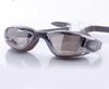 Gafas de natación para adultos natación al aire libre tapones para los oídos HD galvanoplastia antivaho integradas gafas de natación lisas gafas de natación de silicona venta al por mayor