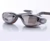 Gafas de natación para adultos natación al aire libre tapones para los oídos HD galvanoplastia antivaho integradas gafas de natación lisas gafas de natación de silicona venta al por mayor