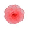 Tela de Malla Estilo Coreano Borde Quemado 6cm Flores de Rosa Estéreo DIY Accesorios para el Cabello Zapatos y Sombreros Flores para la Cabeza Accesorios para Ropa