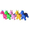 Ventas Directas de Fábrica Caballo de Salto Engrosado Juguete de Jardín de Infancia Caballo de Cuero Unicornio Dibujos Animados Parpadeante Sonido Música Exhibición de Puesto