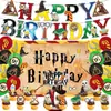 Decoraciones para Fiesta de Cumpleaños Temática de Harry Potter Banderín de Potter Bandera Globo Set Transfronterizo