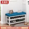 Banqueta de entrada para trocar de sapatos doméstica simples multifuncional banqueta longa banqueta de armazenamento de piso porta de entrada pode sentar na banqueta de sapatos