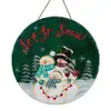 Adornos de Madera Colgantes Redondos Colgantes para Árbol de Navidad Letreros para Puerta Plantas Verdes Decoraciones para Árbol de Navidad Pinturas Colgantes