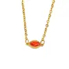Collar de titanio y acero con circonita, estilo ins japonés y coreano, moderno, nicho, alta gama, para mujer, moda, temperamento, Joker, colgante de oro de 18k, venta al por mayor