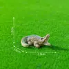 Paisaje en miniatura, figuras de animales de dinosaurio y cocodrilo creativas y realistas, decoraciones DIY para paisajismo de jardines, accesorios colgantes, adornos pequeños