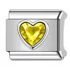 Corazón estampado con diamantes, personalizado, hecho a mano, único, italiano, DIY, accesorios para pulseras de acero inoxidable y joyería - abastecimiento