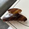 Pinza para el cabello de ácido acético coreano, chocolate, grande, temperamento, de alta calidad, estilo marrón, clip cuadrado, plato para el cabello, clip de tiburón para el cabello para mujer