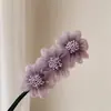 Rizador de pelo de bola de flor de organza súper de hada de Corea del Sur, artefacto de peinado de trenza perezosa de temperamento dulce para mujeres