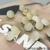 Botones Redondos de Lentejuelas Blanco Hueso de 10 mm Estilo Chino Étnico Botones Hanfu Cheongsam Accesorios para Ropa