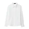 Venta al por mayor transfronteriza Otoño 2025 Nuevo Elegante y con estilo Estilo europeo y americano Manga larga Cuello camisero Botón único Holgado Camisa Top