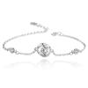 Prata de Lei S925 Tendência Celebridade da Internet Estilo Coreano Simples Personalidade Namorada Estudante Rosa Ins Estilo Frio Pulseira para Mulheres