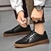 Capa superior piel de vaca vintage zapatos de entrenamiento alemanes para hombre cuero genuino costuras reforzadas suela de piel de vaca zapatos deportivos casuales para hombre modernos