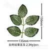 Hierba Artificial Hojas Artificiales Hojas de Plantas Verdes Artificiales Maceta Accesorios DIY Decoración de Bodas Hojas Falsas Hojas de Tres Puntas