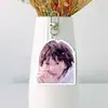 Chaveiro Dupla Face de Acrílico Branco Candy Yoon Suporte para Bolsa Pingente de Mochila Mercadoria de Celebridade com Fotos