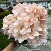 2024 Nueva Hortensia Simulada Impresa en 3D Hortensia Bella de 5 Cabezas Blanco y Verde Comercio Exterior Boda Flor Artificial Mayoreo