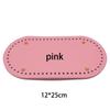 Fundo Rígido para Bolsa de Crochê 12-25cm DIY Placa de Fundo de Couro Tira de Tecido Fio Crochê Base Oval para Bolsa Fundo
