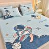 Esterilla de verano de látex de seda de hielo, sábana de tres piezas, aire acondicionado, suave, lavable, para dormitorio de estudiantes, para el hogar