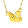Collar de cisne chapado en oro de Vietnam collar chapado en oro temperamento femenino colgante de cisne cadena clavicular joyería de boda