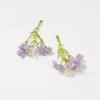 Flores Artificiales Moradas, Flores Falsas, Flores de Seda, Guirnaldas Hechas a Mano para DIY, Tocados, Ropa, Accesorios para el Cabello, Escenografía de Bodas