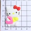 Parche Suave de PVC Dibujo Animado Gato KT Hecho a Mano Joyería DIY Ropa Bolsas Refrigerador Teléfono Móvil Tableta Carcasa Zapatos Joyería